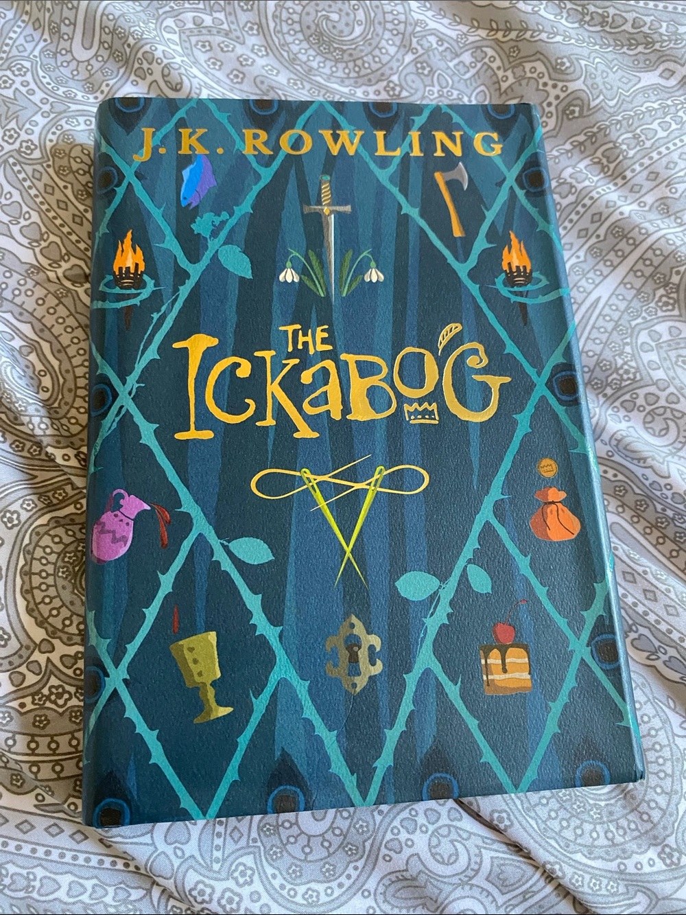 J.K. Rowling The Ickabog Hardcover - Teal & Yellow Cover